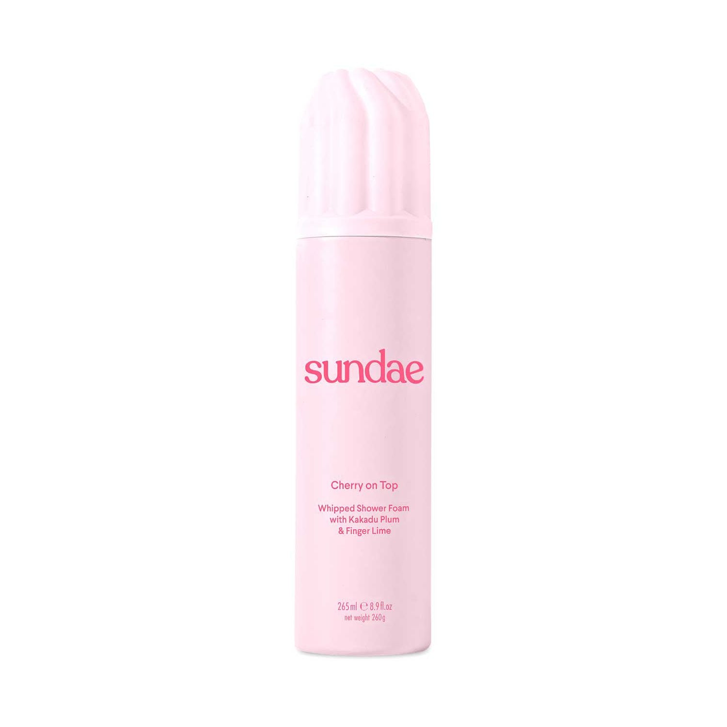 Sundae Cherry whipped shower foam with Kakadu plum - British product
