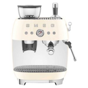 SMEG Espressomaschine mit Mühle Creme Espressomaschine