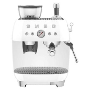 SMEG Espressomaschine mit Mühle Weiß