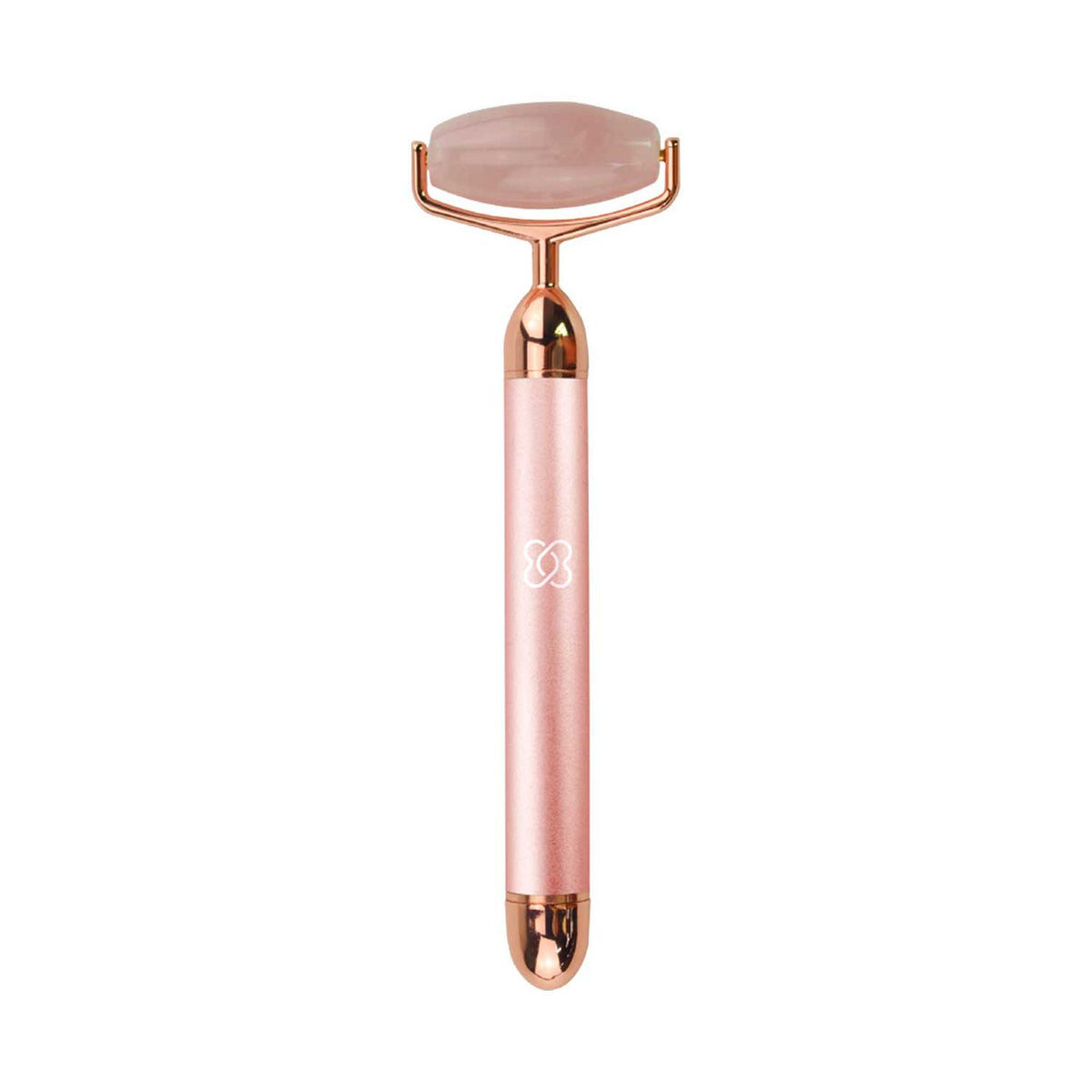 Love My Skin rose quartz vibrating facial roller, imported from the UK