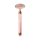 Love My Skin rose quartz vibrating facial roller, imported from the UK