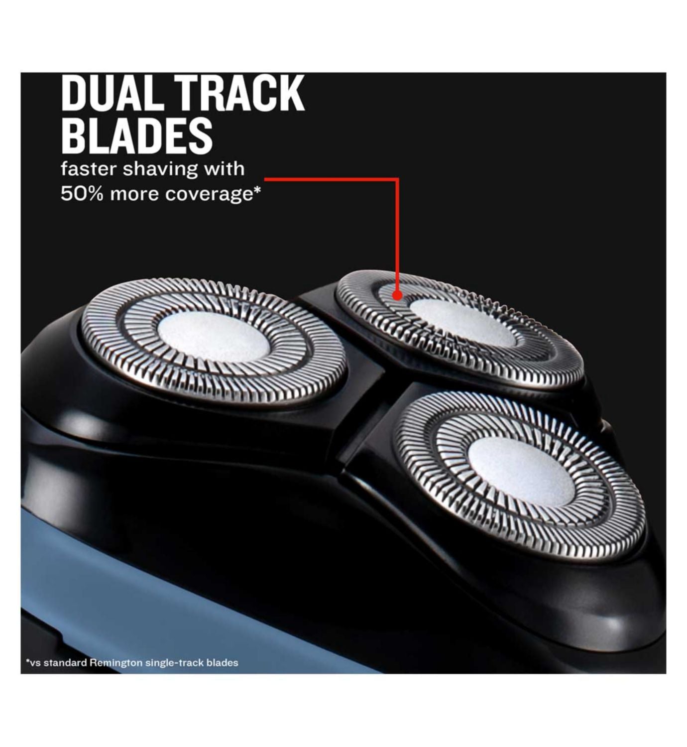 Remington R1 rotary shaver with dual track blades, UK version