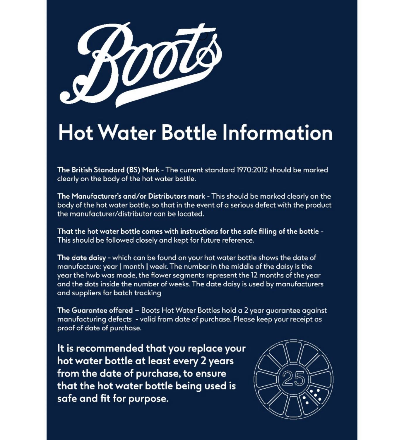 Boots hot water bottle cable knit cream 1.6ltr (British brand)