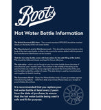 Boots hot water bottle cable knit cream 1.6ltr (British brand)