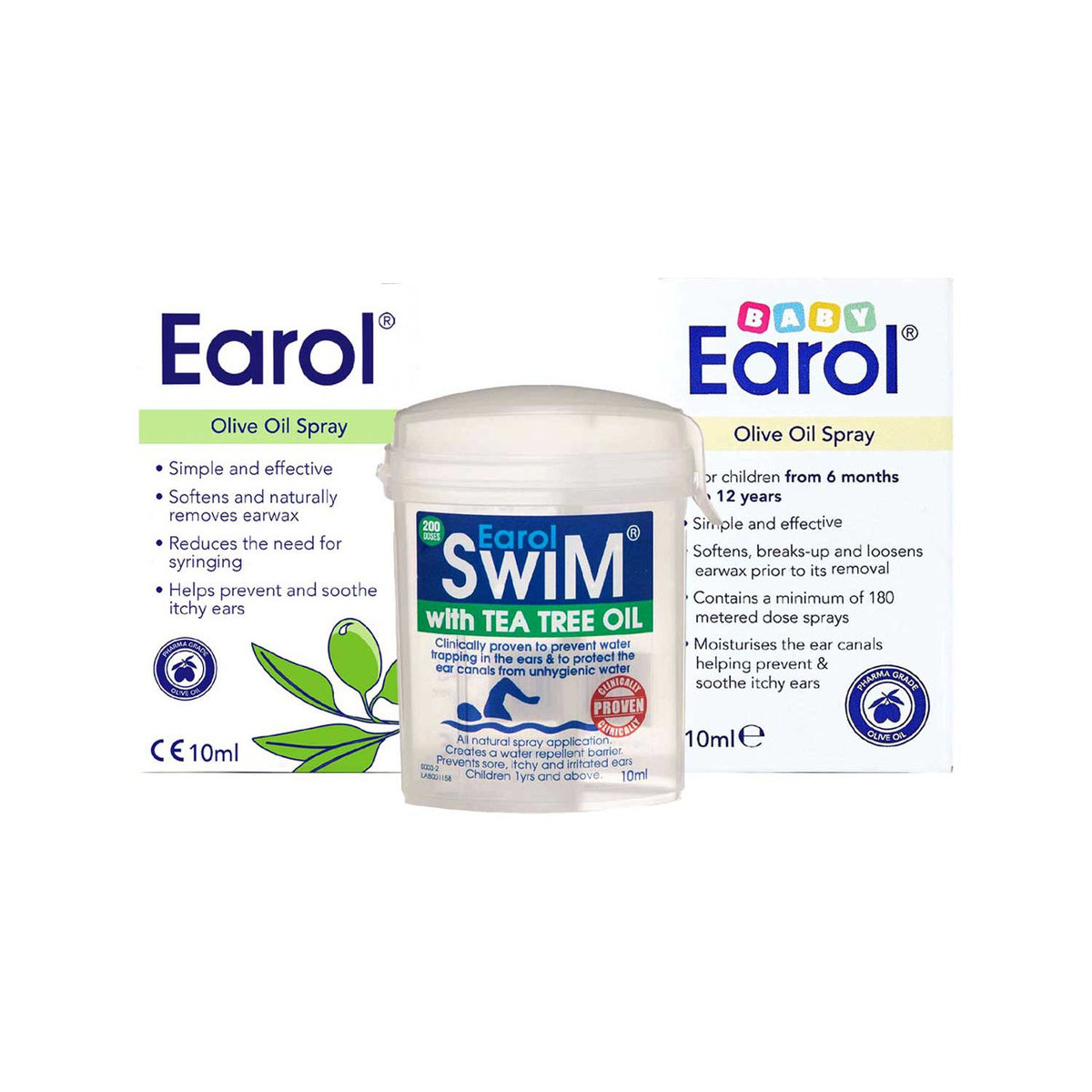 Earol Ear Care Bundle 3 Pack 10ml - British product