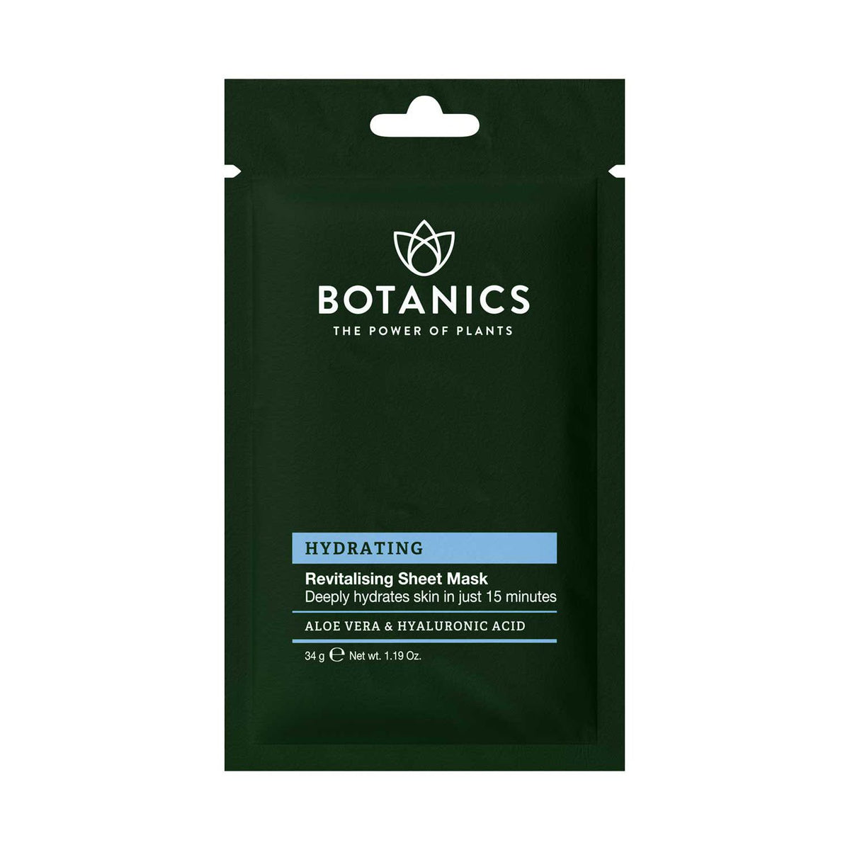 Botanics Hydrating Aloe Vera Sheet Mask - British product