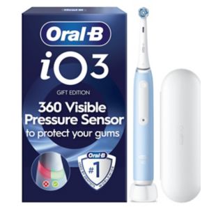 فرشاة أسنان كهربائية Oral-B iO3 Ice Blue مع حافظة سفر