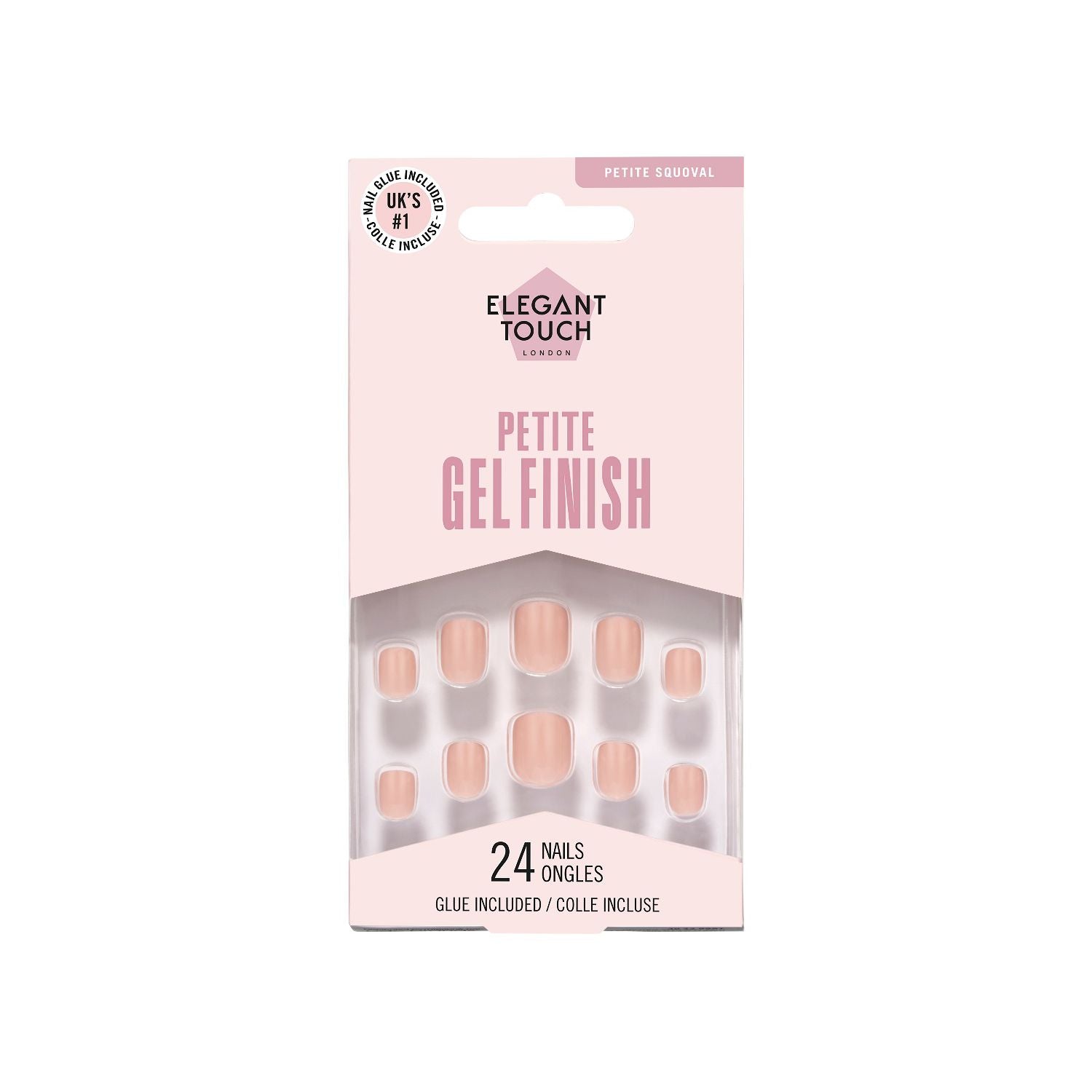 Elegant Touch petite nails Peach Tea colour British brand