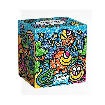 Boots Kleenex Mr Doodle Design Cube Tissues 48 Count- Buy online at McGrocer