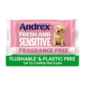 Andrex Fresh And Sensitive Wipes Fragrance Free 30 stk