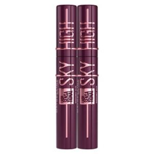 Maybelline Sky High Mascara Burgundy Haze 2-Pack, imported from the UK
