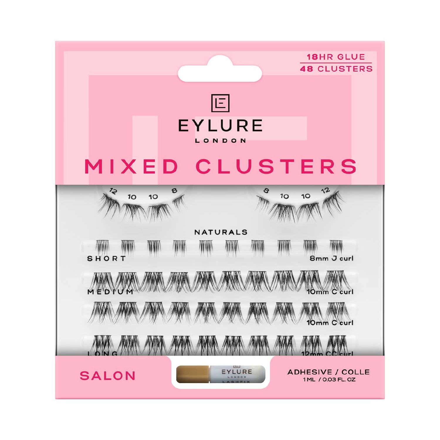 Eylure Natural Cluster Kit false lashes, imported from the UK