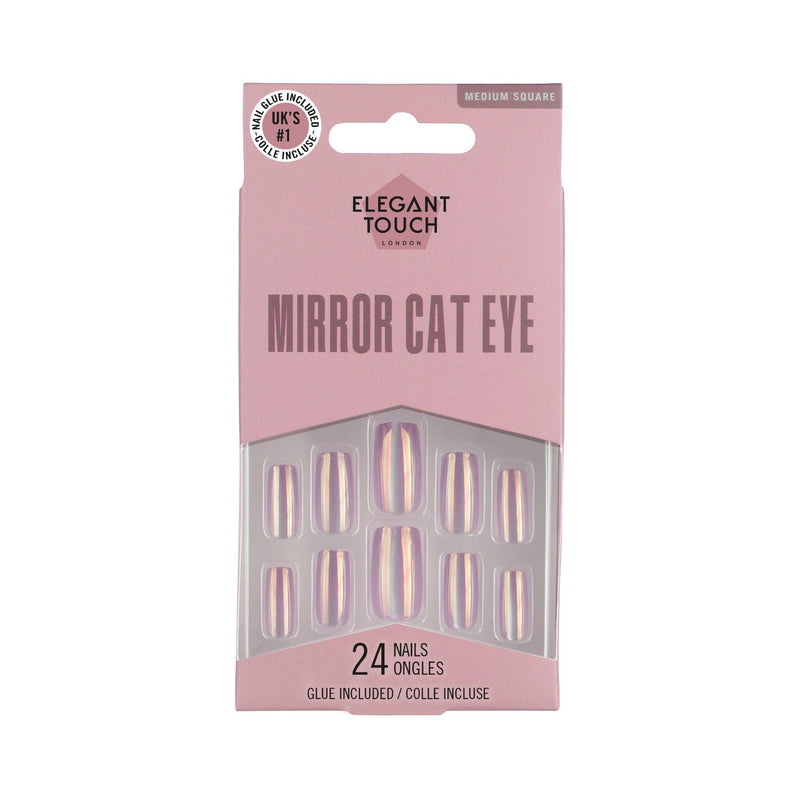 Elegant Touch Magic Mirror Nails medium square (British brand)