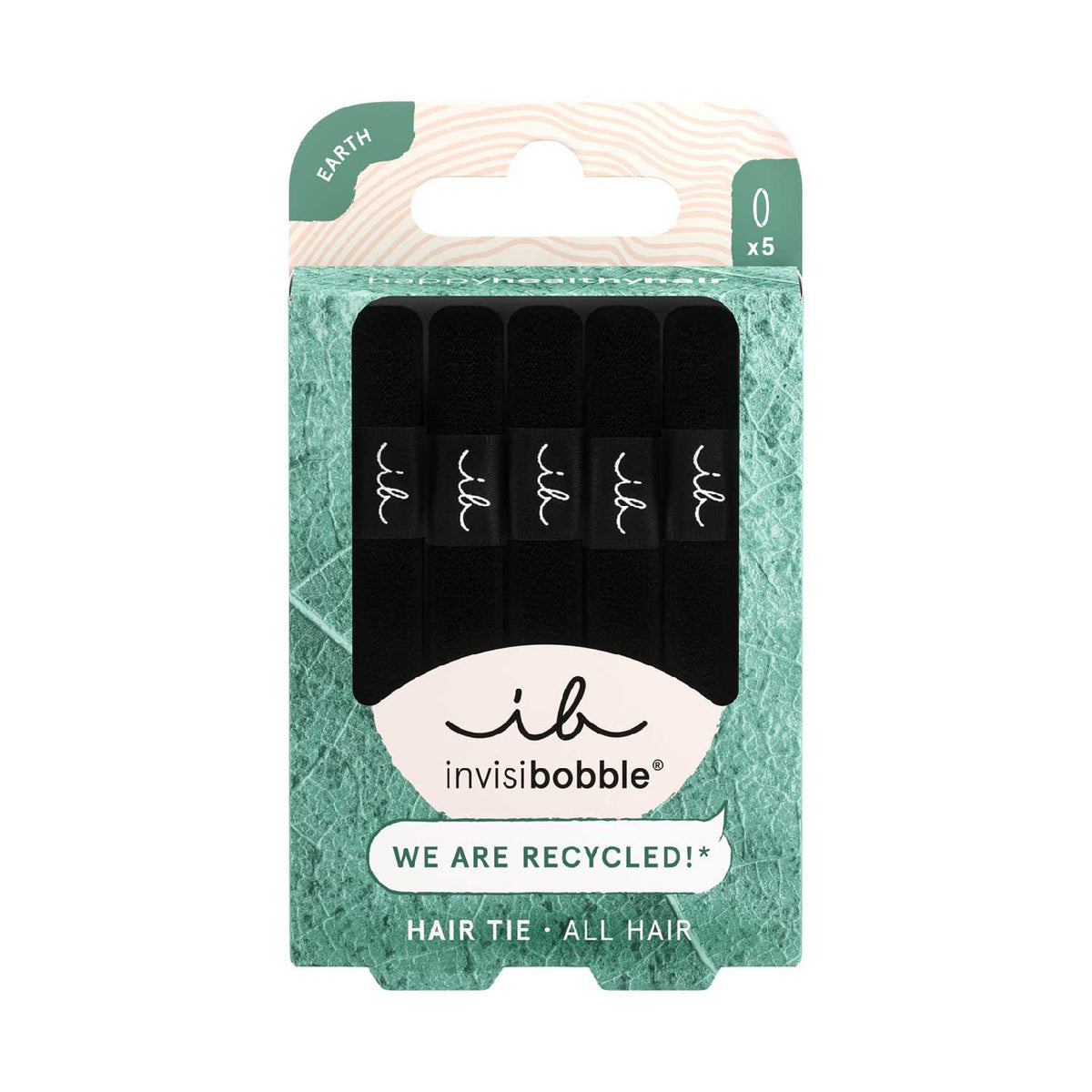 Invisibobble hair tie black 5pcs