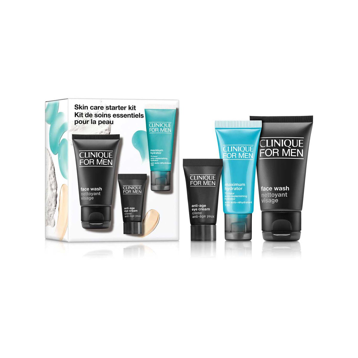 Clinique For Men skincare starter kit travel sizes, imported from the UK