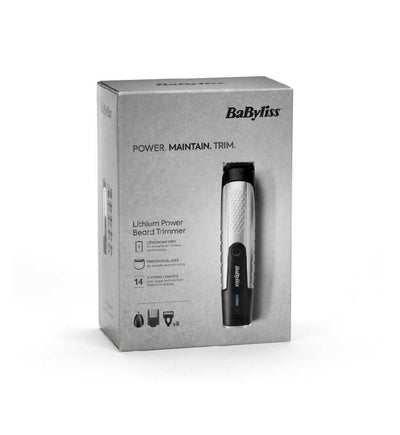 BaByliss Lithium Power kabelloser Bartschneider mit Kämmen UK