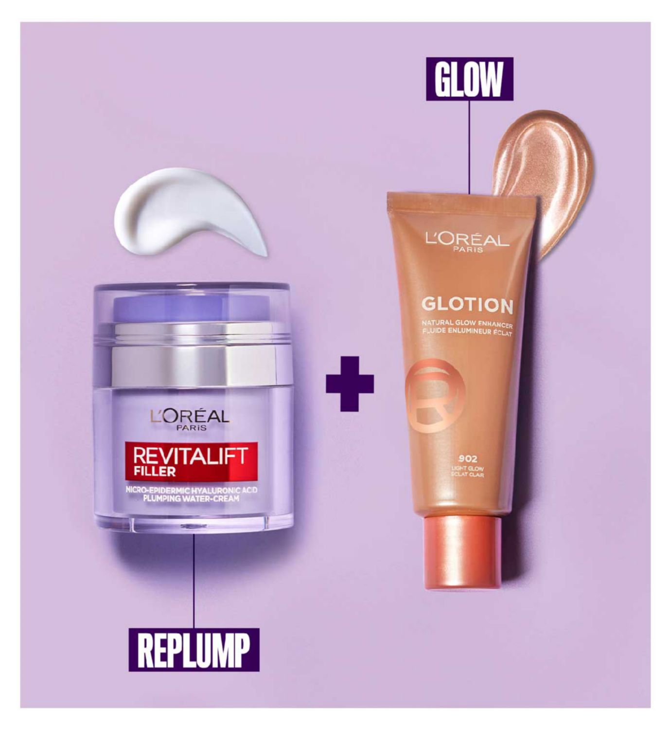 L'Oreal Paris Glotion Revitalift duo 40ml 50ml British brand