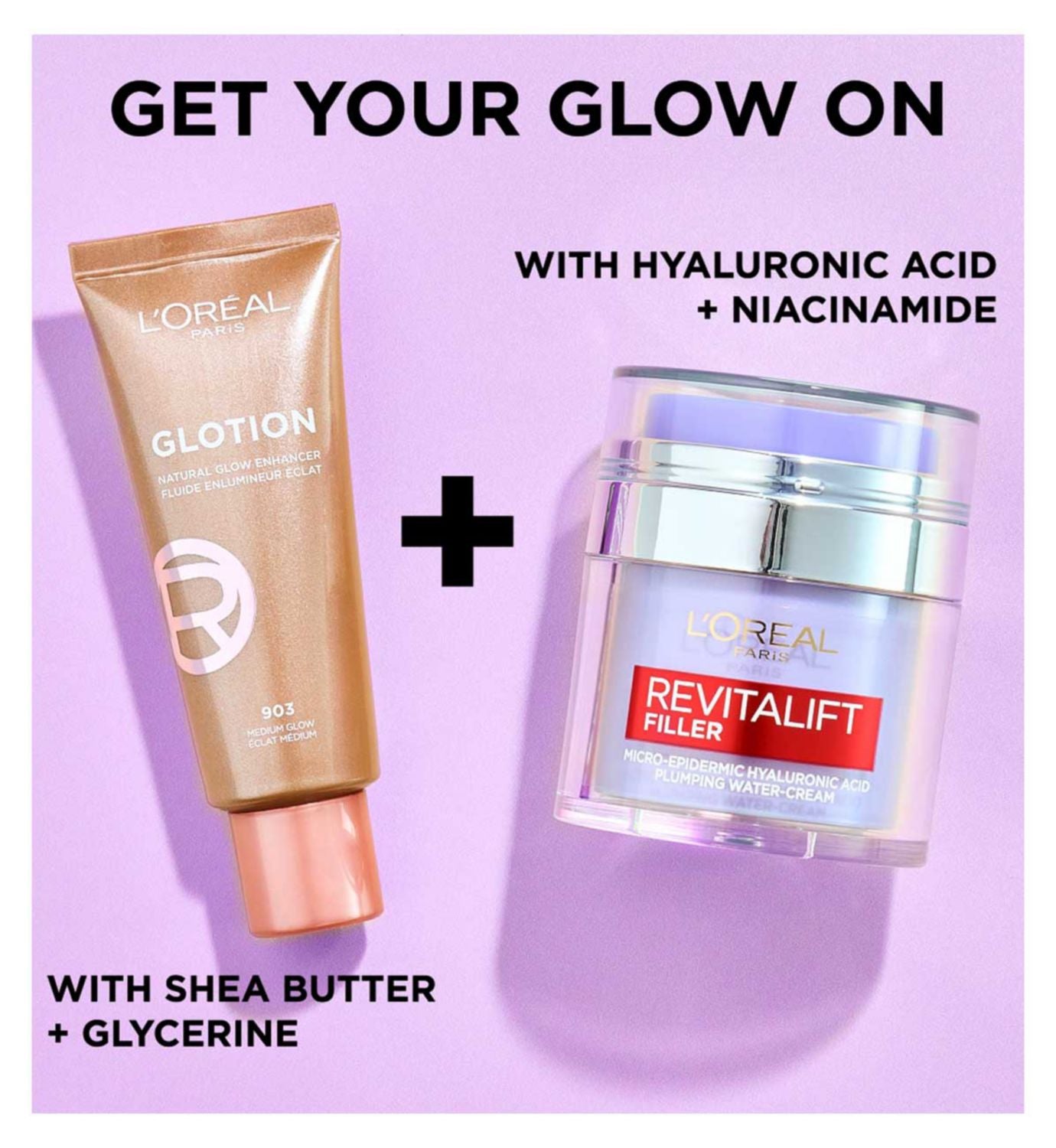 L'Oreal Paris Glotion Revitalift duo 40ml 50ml British brand