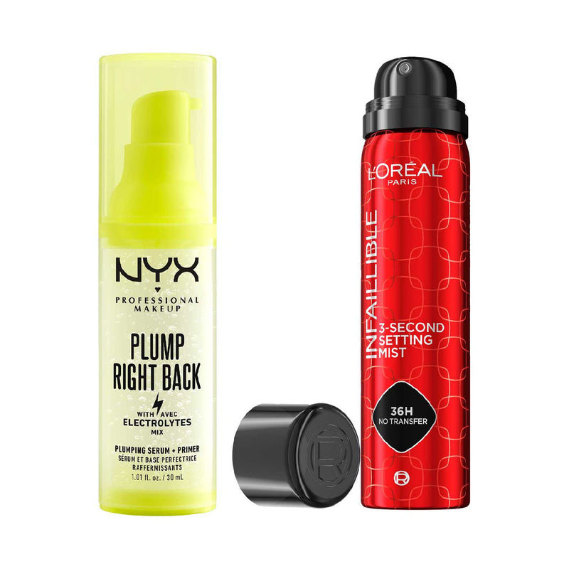 NYX L'Oreal Makeup Duo Primer & Setting Mist, imported from the UK