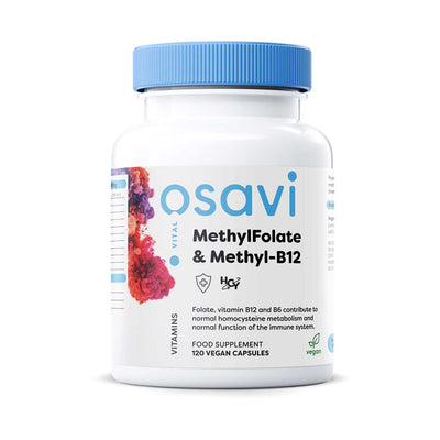 Boots Osavi MethylFolate & Methyl-B12 Food Supplement Capsules, 120 Vegan Capsules- Buy online at McGrocer