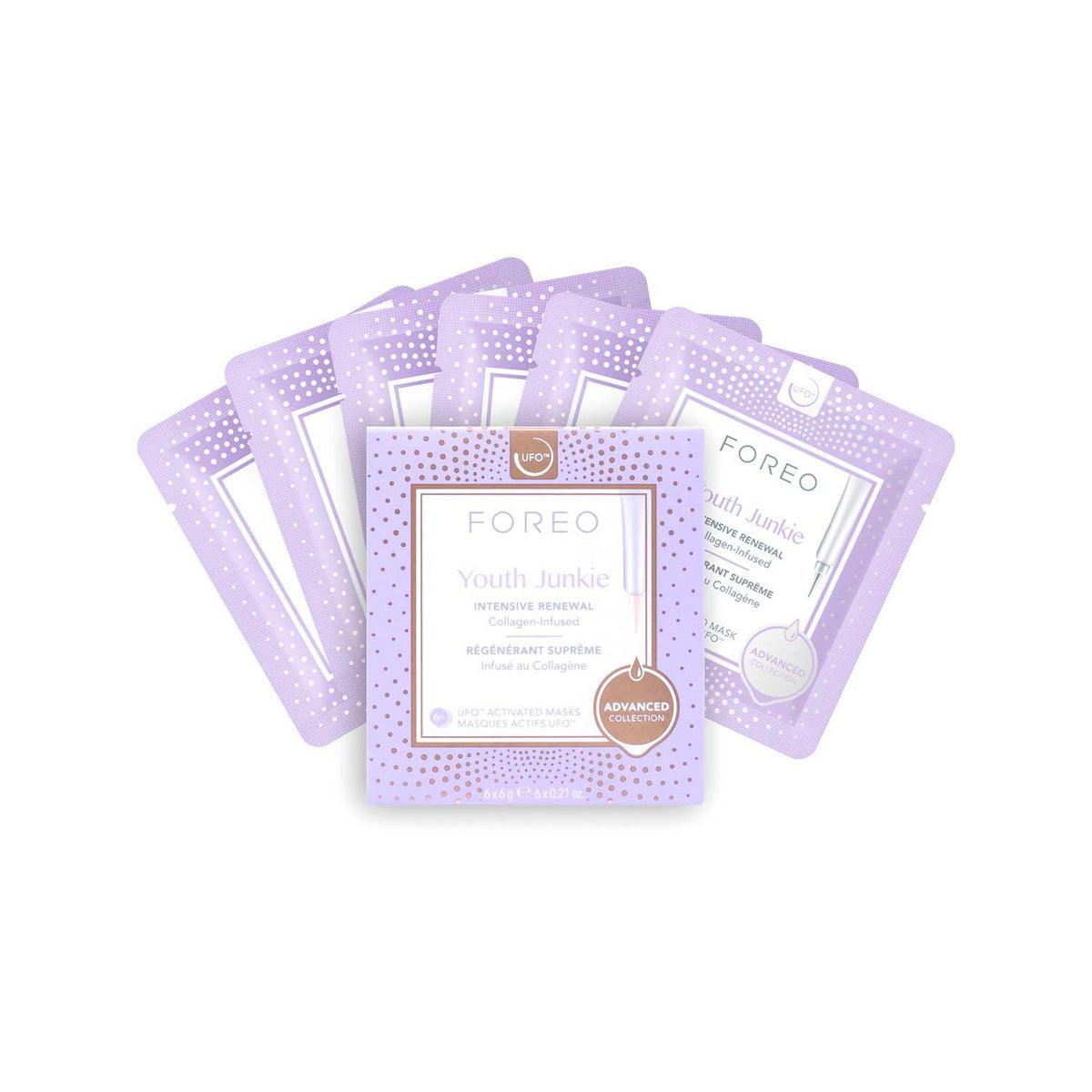 Foreo Youth Junkie face mask 6-pack (British brand)