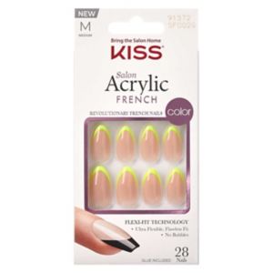 KISS Salon French Falsenail Hype Neon Gelb Press-On Nägel 31 Stk.