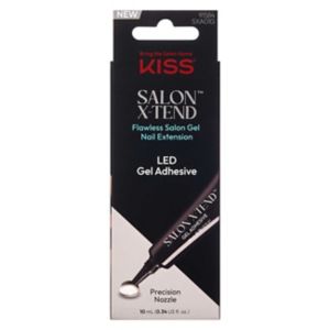 KISS Salon X-Tend LED nail gel adhesive 10mL, imported from the UK
