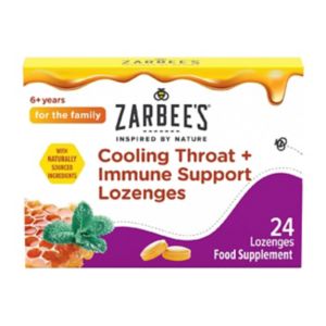 Pastilles rafraîchissantes Zarbee's miel menthe soutien immunitaire 24 unités