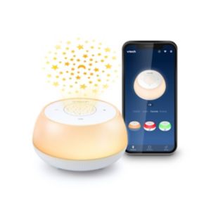VTech V-Hush Mini søvntrener Bluetooth-høyttaler babynattlys-prosjektor