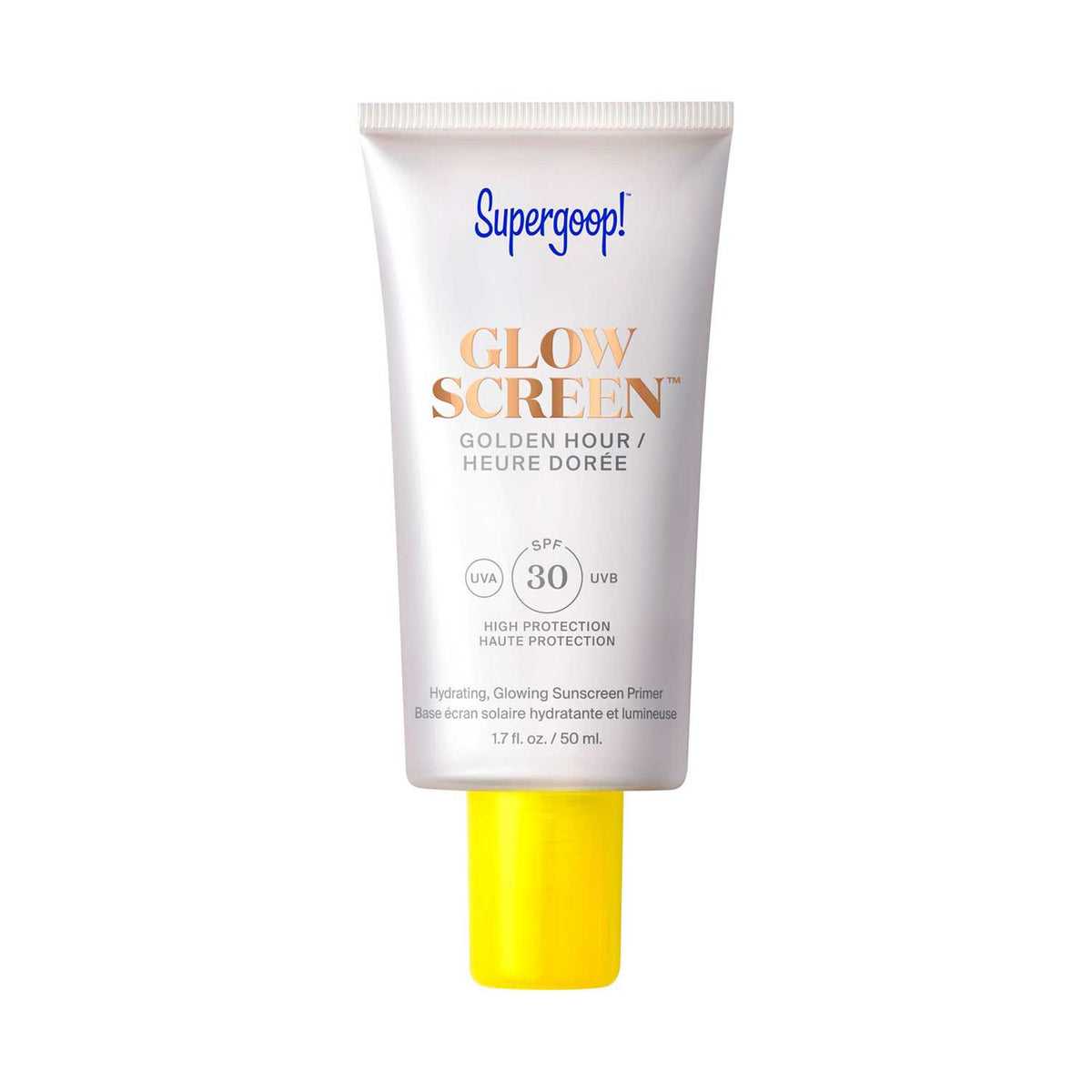 Supergoop Glowscreen sunscreen Golden Hour 50ml (British brand)