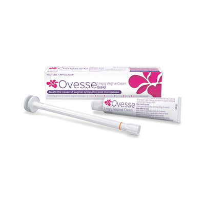 Boots Ovesse 1mg/g Vaginal Oestrogen Cream 15g Tube + Applicator- Buy online at McGrocer