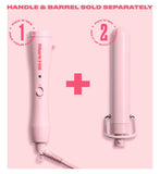 Mark Hill 32mm pink ceramic curling barrel, UK version