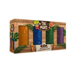 Winning Tiki Mugs set of 4 ceramic cups (British brand)