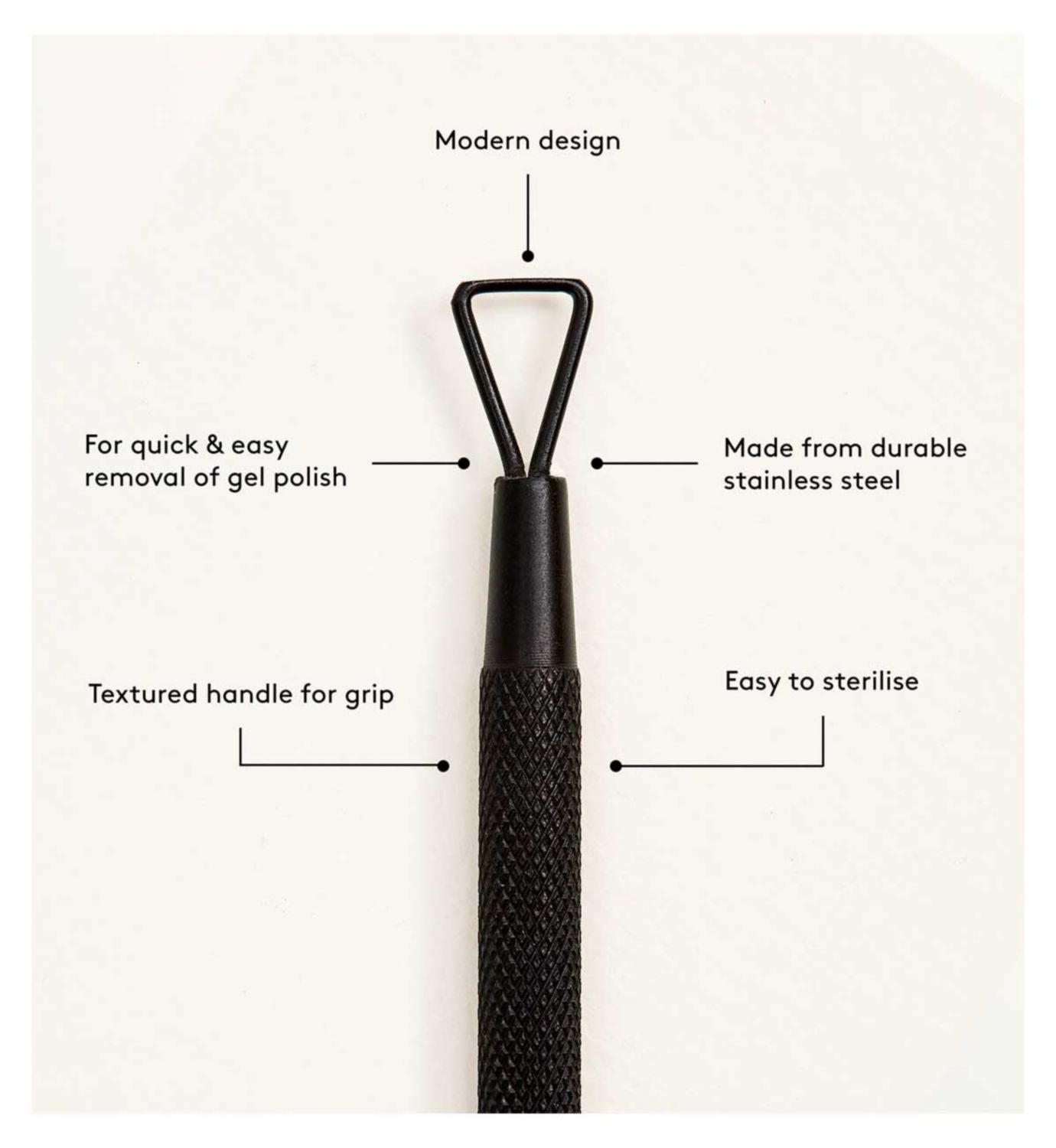 Mylee Gel Nail Polish Scraper stainless steel - British product