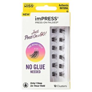 Kiss false lash clusters Natural 12 Ct, UK version