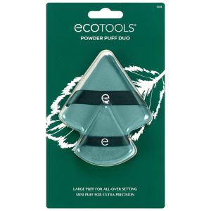 EcoTools powder puff duo face makeup applicators 2 pack - British product