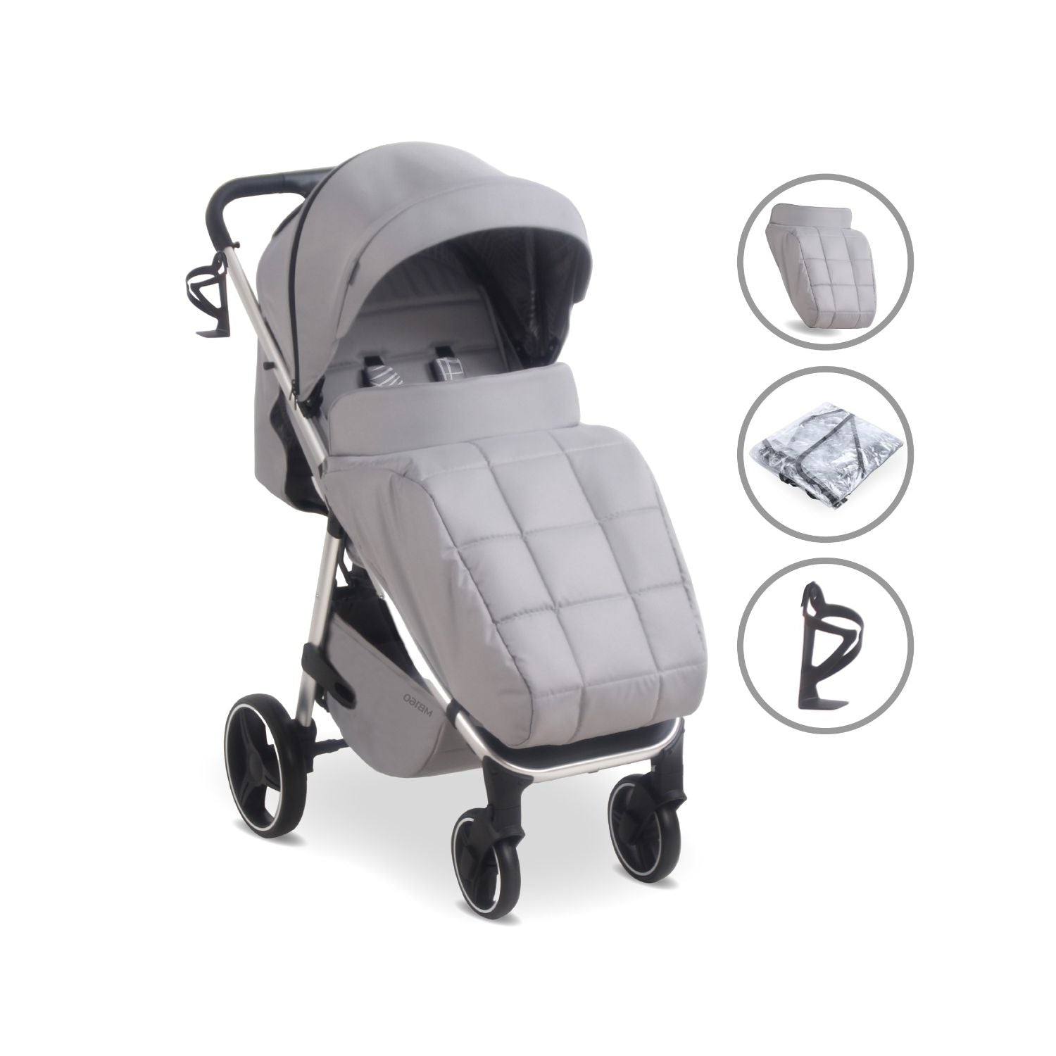 MB160 Plus Pushchair - Grey Tropical