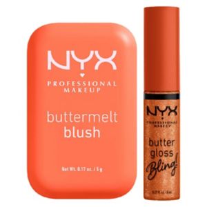 NYX Buttermelt Blush and Gloss Duo 5g 8ml, imported from the UK