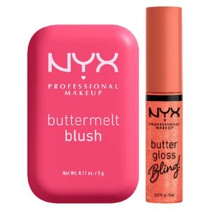 NYX Professional Makeup blush and lip gloss duo (British brand)