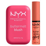 NYX Professional Makeup blush and lip gloss duo (British brand)