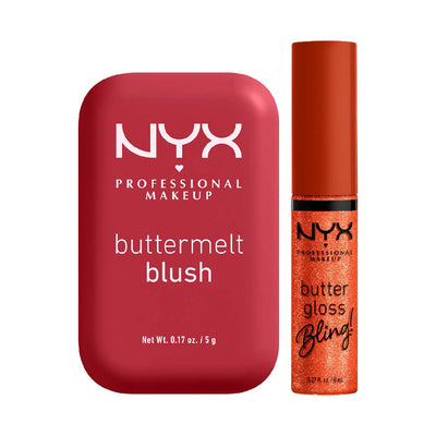 Boots NYX Professional Makeup Buttermelt Blush and Buttergloss Lip Gloss Duo Set- Buy online at McGrocer