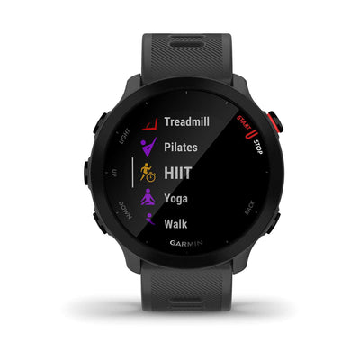 Boots Garmin Forerunner 55 GPS Running Watch Monterra Grey- Buy online at McGrocer