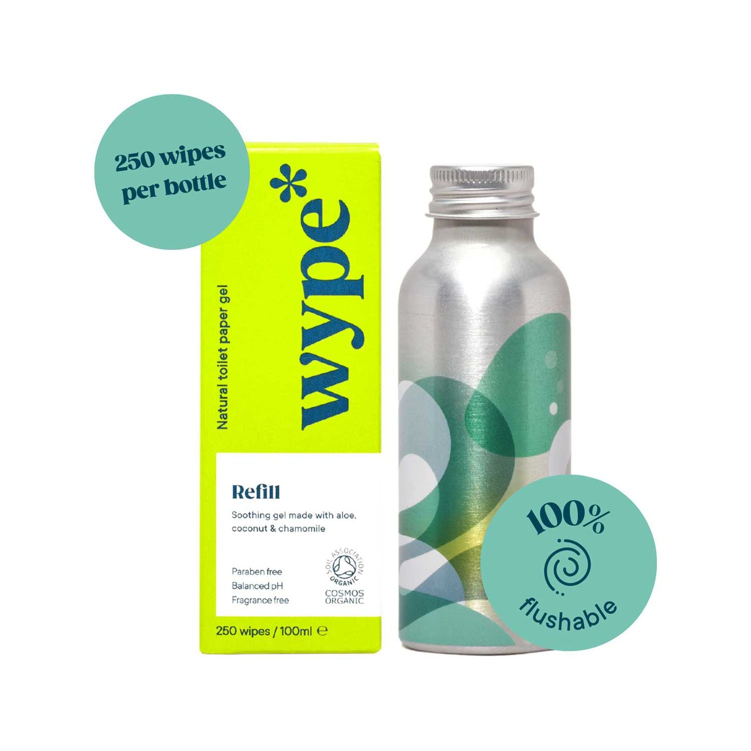 Wype 100ml eco-friendly toilet gel refill (British brand)