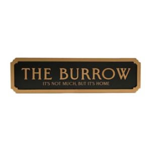 Warner Bros Harry Potter Alumni Street Sign The Burrow Wall Hanging