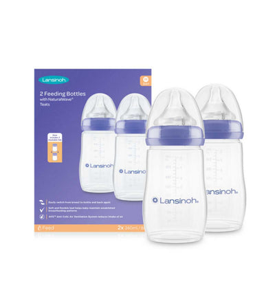 Ensemble de biberons et tétines Lansinoh, alimentation au biberon, 160 ml, 240 ml