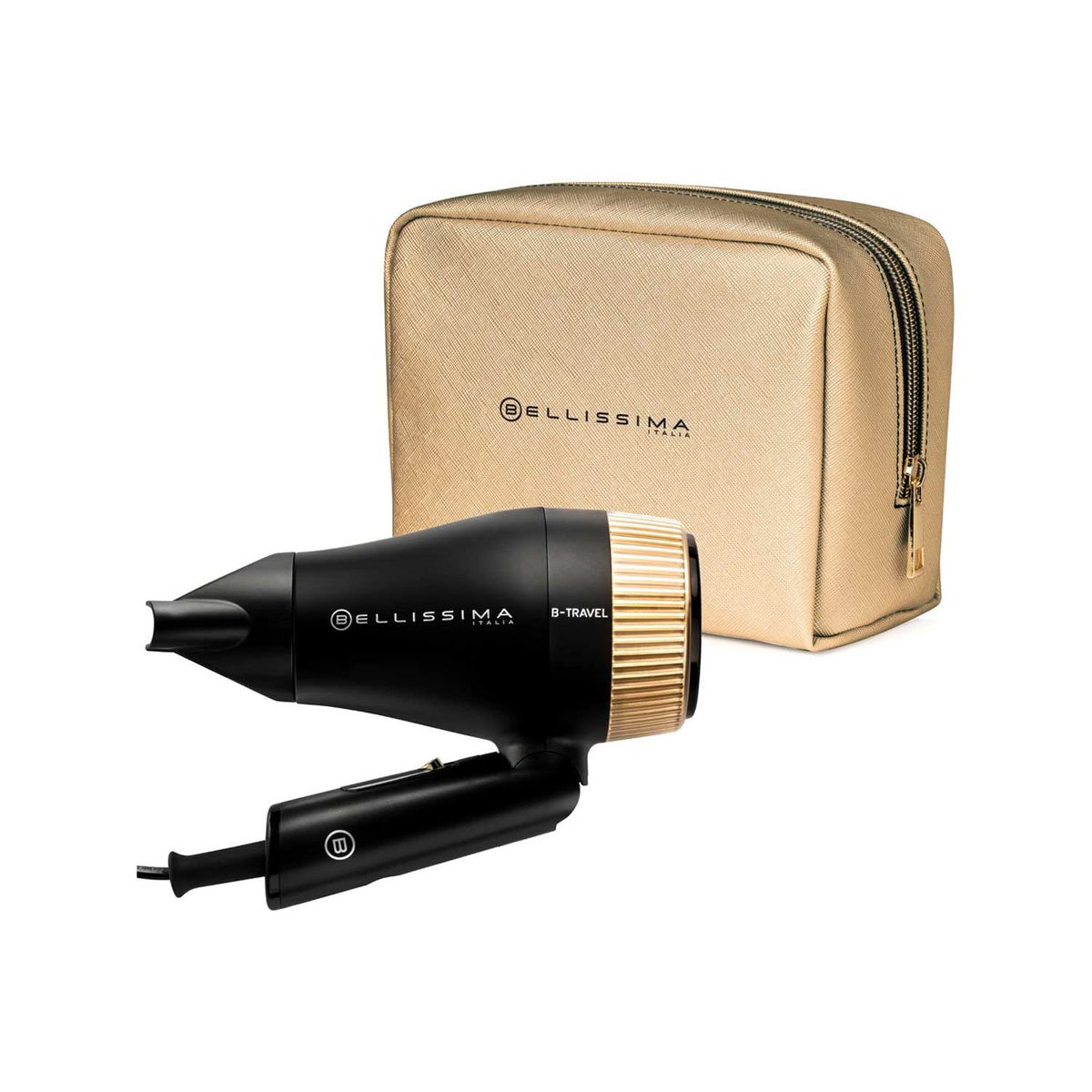 Bellissima Italia foldable hair dryer with beauty bag 1400W - British product