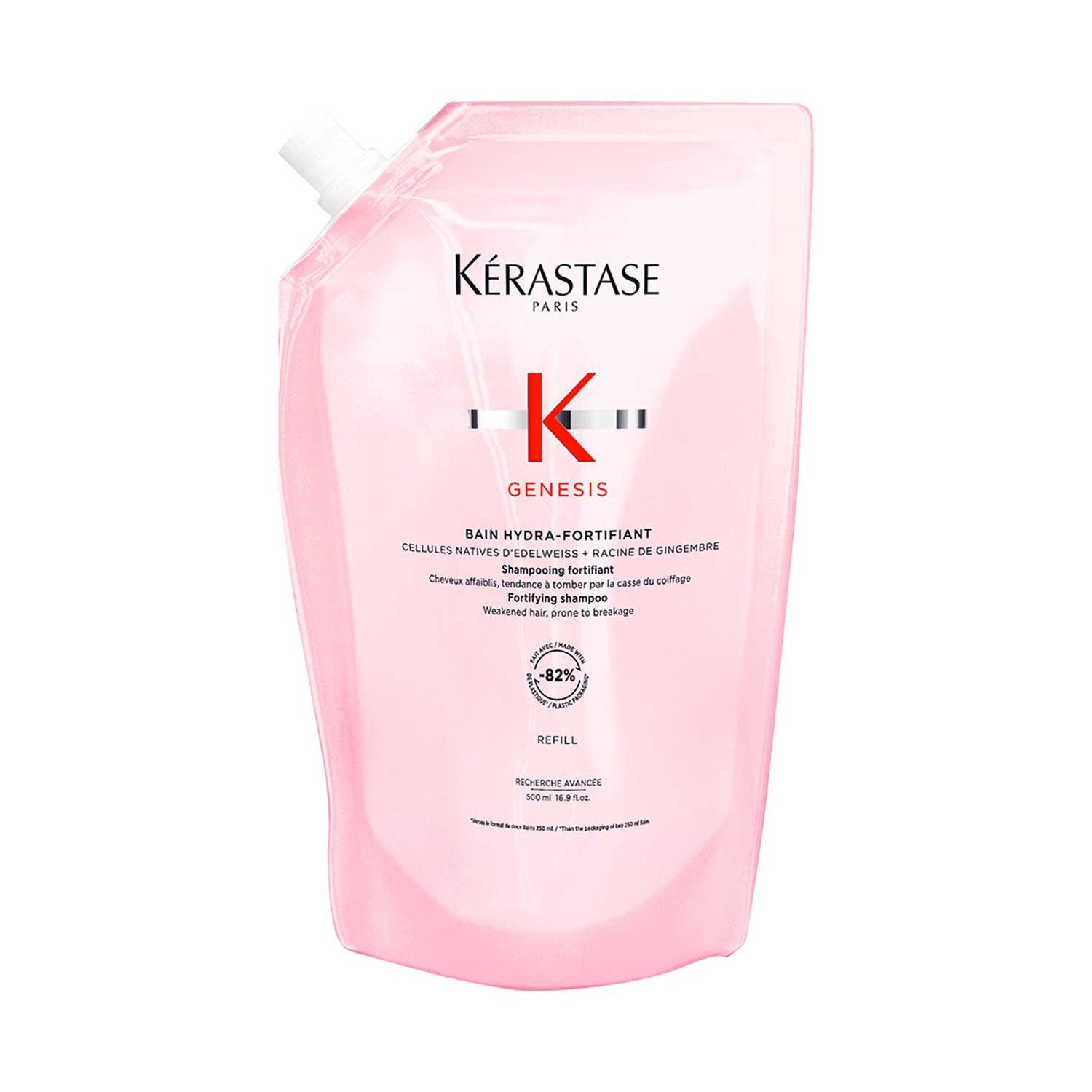 Kérastate Genesis Hydra-Fortifiant Shampoo Refill Pouch 500ml, UK version