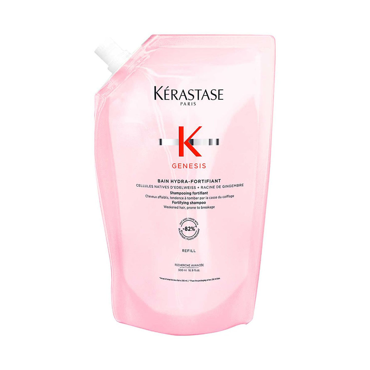 Kérastate Genesis Hydra-Fortifiant Shampoo Refill Pouch 500ml, UK version