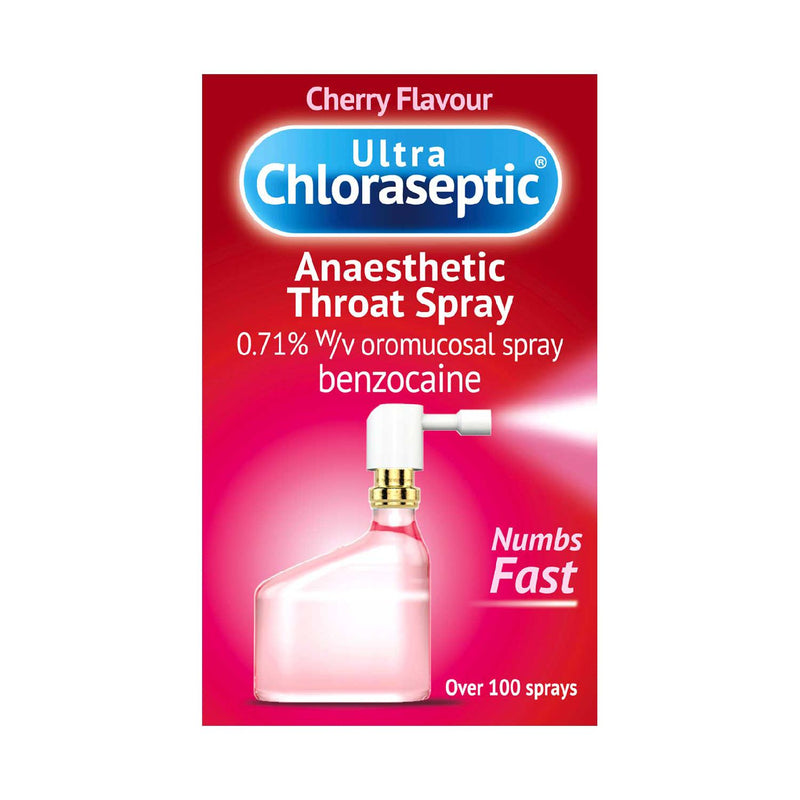 Ultra Chloraseptic throat spray cherry flavour 15ml - British product