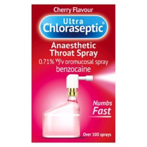 Kirschgeschmack Ultra Chloraseptic Anästhetisches Halsspray - 15ml
